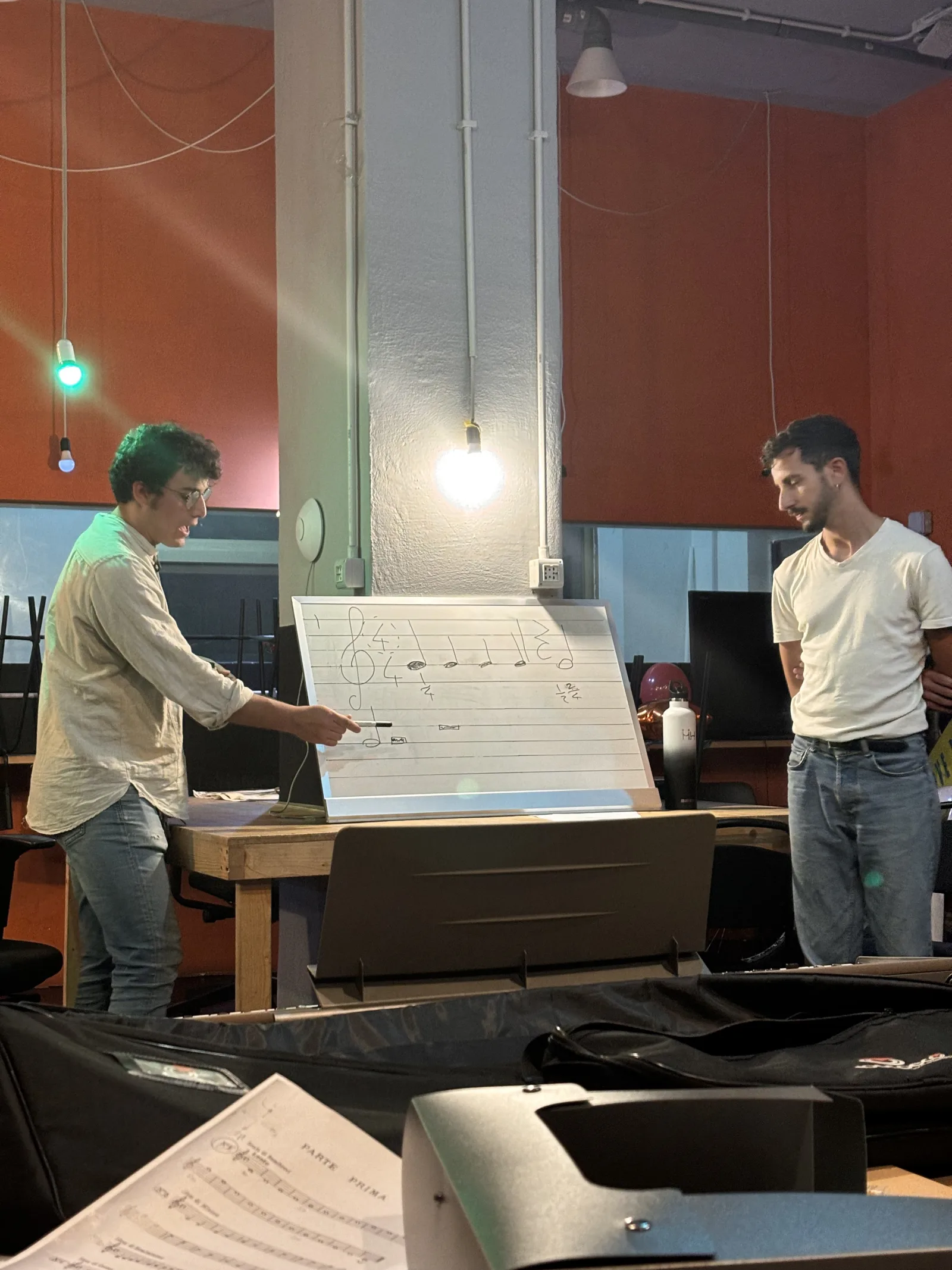 Nicco&Fede, lezione di alfabetizzazione musicale Coworking di SpinTime Ottobre 2024
